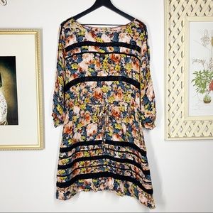 Holding Horses Floral Boho Dress L